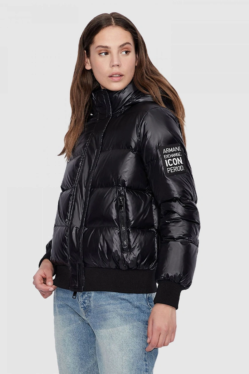 Armani Exchange Armani Kadın Şişme Mont Siyah