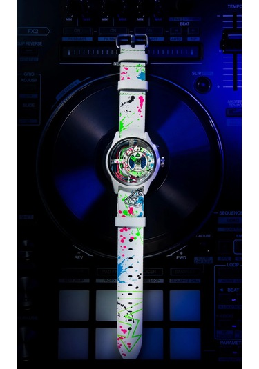 The Electricianz The Neon Z Black & White - Arty Edıtıons Unisex Kol Saati