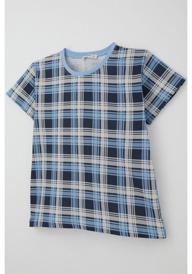 Breeze Erkek Çocuk Şortlu Pijama Takımı Ekose Desenli 4-8 Yaş, Karışık Renk Karışık Renk