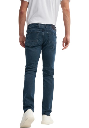 Cazador Parker Normal Bel Extra Slim Fit Dar Paça Jean Pantolon-03580 Mavi