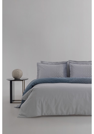 Aiden Ranforce Çift Kişilik Nevresim Takımı - İndigo Indigo