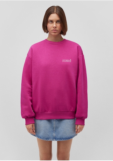 Mavi - Mavi Logo Baskılı Pembe Sweatshirt 1611656-70943 Pembe