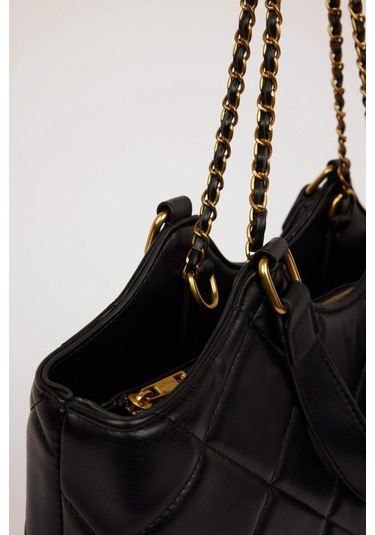 Defacto Kadın Suni Deri El Çantası D4674axnsbk27 Siyah