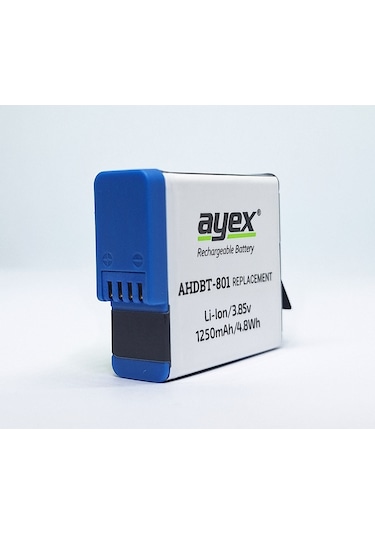 Ayex Ahdbt-801 Batarya, Gopro Hero 8, 7, 6, 5 Uyumlu