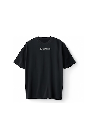 Bumeta Kidnapped By Angels Oversize Unisex Tişört T-shirt Siyah