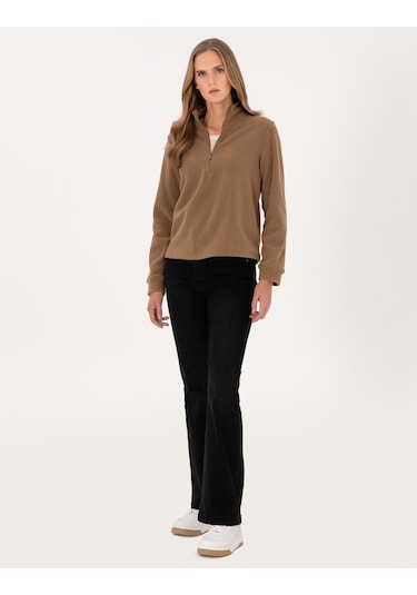 Pierre Cardin Kadın Camel Sweatshirt 50316333-vr015 Camel