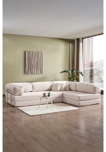 Legom Petek Aktivite Koltuğu Yatak Olabilen Çok Amaçlı Kanepe L Koltuk Krem Krem