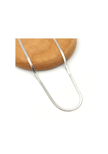 Çelik 65 Cm Yassı Ezme Zincir Kolye Çok Renkli