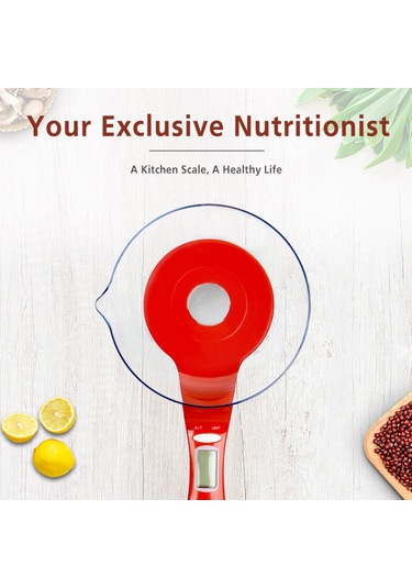 Kosona Küçük Ev Kullanıma Dijital Mutfak Terazi, Çıkarılabilir Kase, 3kg/1g Hassasiyet, Birim Dönüştürme, Kırmızı Pil Dahil Değil Çok Renkli