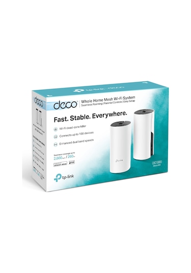 TP-Link Deco M4 1200 Mbps 5 GHz Wi-Fi Mesh Sistemi 2'li