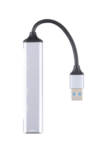 Sones 5'i 1 Arada Usb 3.0 - Sd / Tf Kart Yuvası + 3 Usb 3.0 Bağlantı Noktalı Çok İşlevli Yerleştirme İstasyonu Hub'ı Gümüş