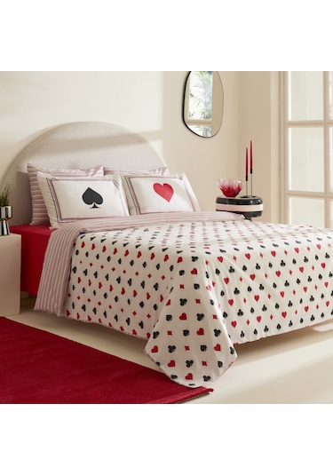 Sarah Anderson Chance Çift Kişilik Nevresim Takımı Beyaz Beyaz