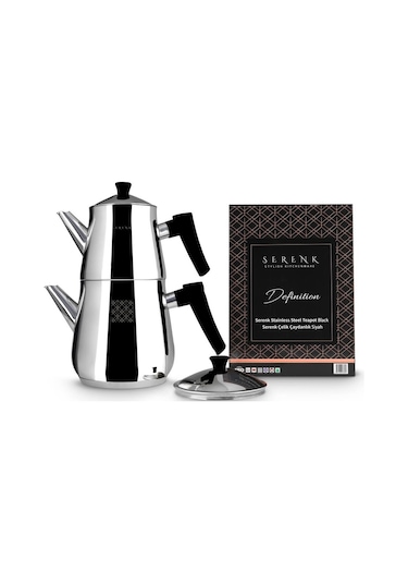 Serenk Definition Çelik Çaydanlık Siyah