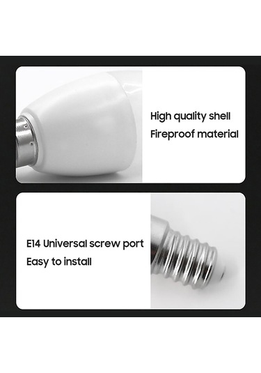 Qingmipy E14 Akıllı Mum Ampülü 5w Rgb+ww+cw, Tuya Uygulaması Ve Ses Kontrolü, 85-265v, Işık Ayarlamalı Ev Akıllı Aydınlatma