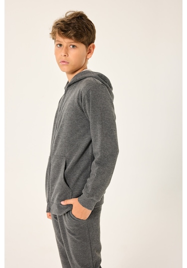Rolypoly Erkek Çocuk Gri Sweatshirt Gri