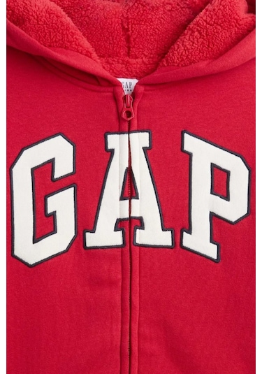Gap V-frch Oc Çocuk Sweatshirt Kırmızı
