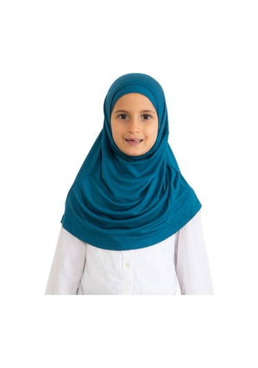 Çocuk Hazır Giyim Başörtüsü Şal Turban Viskon - Turkuaz Turkuaz
