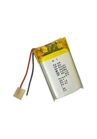 Sertec 502030 3.7V 250 MAh Li-Polymer Pil (Devreli/1.5A)