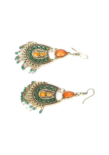 Tenfowee Bohemian Tarzı Uzun Tassel Küpeler - Retro Konforlu Çelik Alloy - Deniz Tatili Ve Özel Etkinlikler İçin Zengin Stili Sağlar Diğer