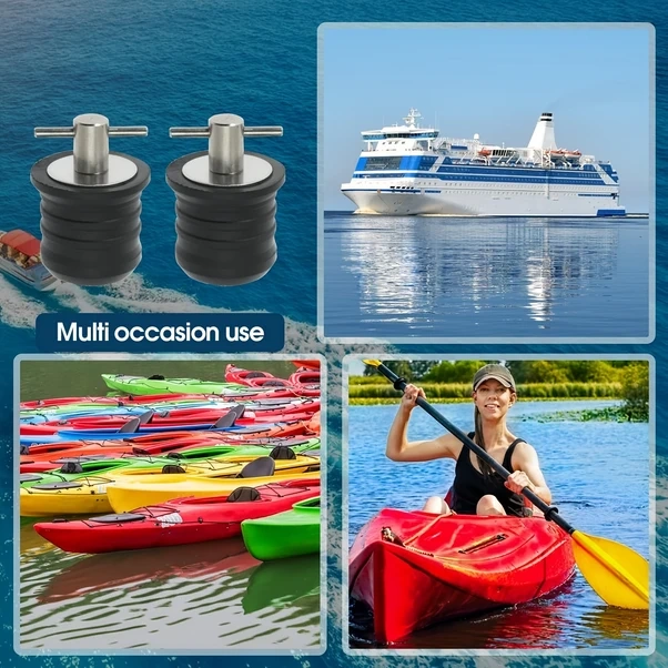 Willowhaven 1 Adet T Tutamaklı Tekne Tahliye Tapası Pirinç Paslanmaz Saplı Sızdırmaz Kauçuk Tekne Aksesuarları