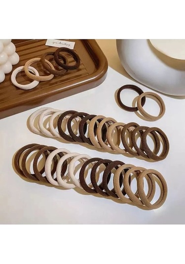 Okavango Kadın "l"boy Kahverengi Tonlar 50li'lastik Toka Seti Çok Renkli