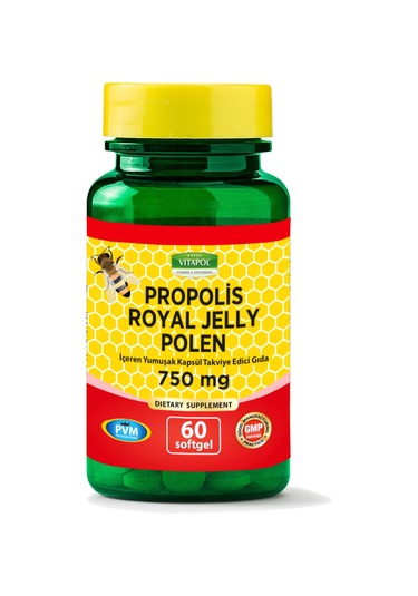 Vitapol Propolis Royal Jelly Polen 750 mg 60 Softgel