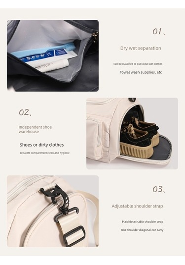 Carrier- Büyük Boy Seyahat Spor Çantası - Pembe Um52463-3 Yurt