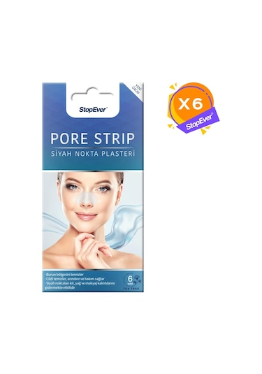 Stopever Pore Strip Siyah Nokta Plasteri 6 x 6 Adet