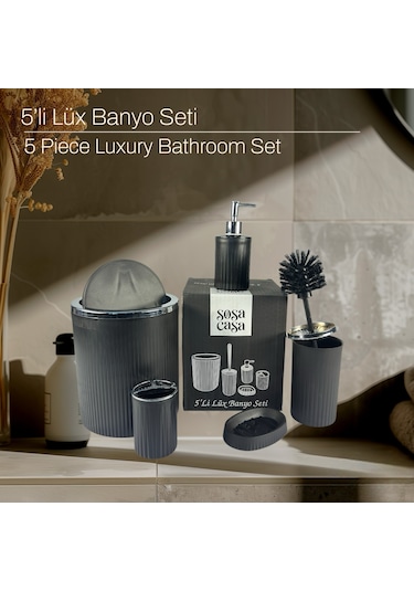 Lüx Banyo Seti Siyah