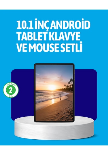 Android 15 Tablet Klavyeli Mouse Lu Profesyonel Set