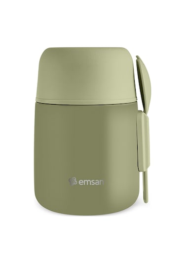 Emsan Solis Yemek Termosu 500 Ml Yeşil Yeşil