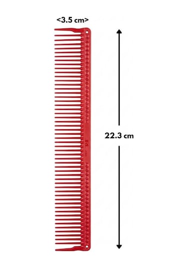 Jrl J309 22.3 Cm Antistatik Profesyonel Kesim Tarağı Kırmızı