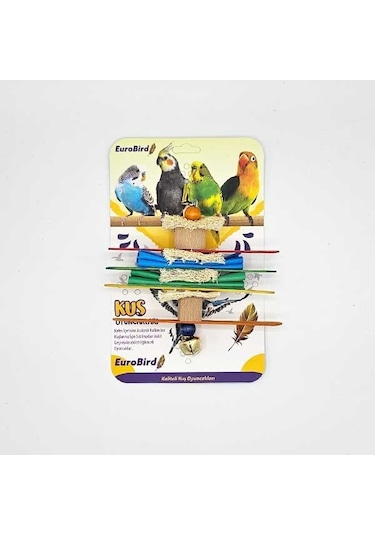 Eurobird Kuş Oyuncağı Zilli 2 Küp 4 Tahta 2 Keçe