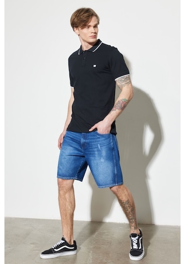 Wrangler Erkek Şort- Mavi