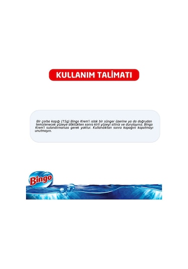 Bingo Krem Banyo Yüzey Temizleyici Amonyaklı 750 ML