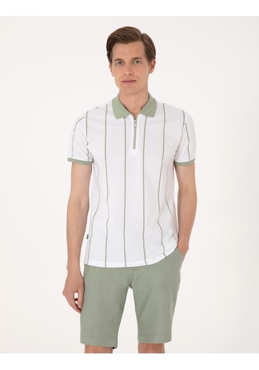 Pierre Cardin Erkek Çağla Tişört 50307519-vr016 Çağla