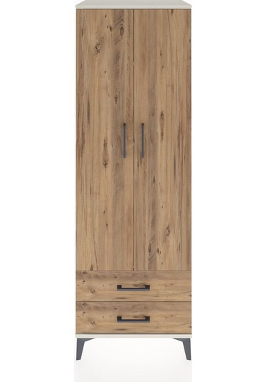 Hyperion Dolap 4 Raflı 2 Çekmeceli 2 Kapaklı 60x44x182 Aytaşı... Aytaşı