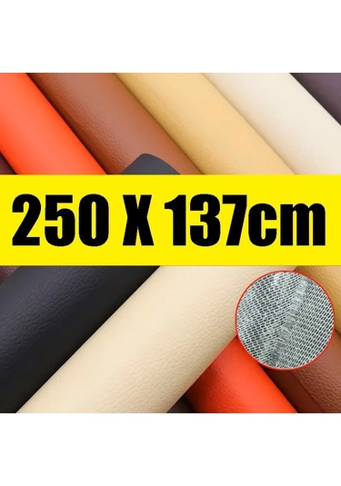 250x137 Cm Deri Onarım Yama Kanepe Kendinden Yapışkanlı Sopa Tamir Deri Pu Dark Red 200x137cm