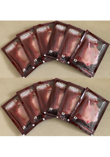 Amar's Kına İçeren Saç Boyası 12 x 10 G Bordo