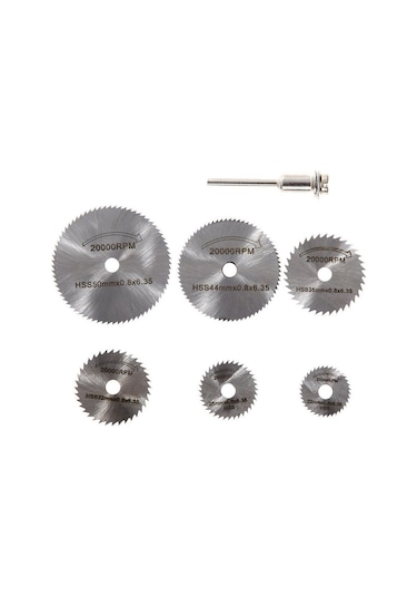 7 Li Parça Set Mini Dairesel Testere Bıçağı Döner