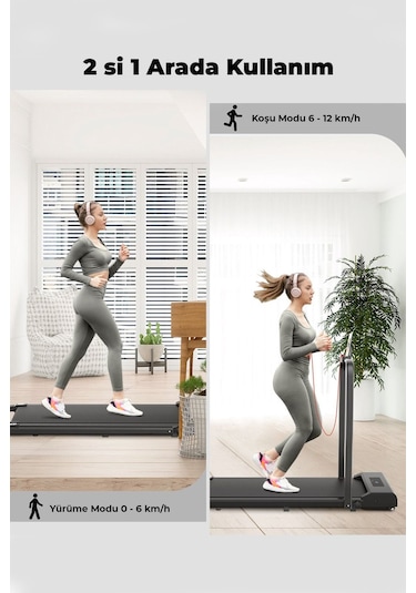 Relax Uzaktan Kumandalı Katlanabilir Portatif Yürüme ve Koşu Bandı - 12 KM Hız