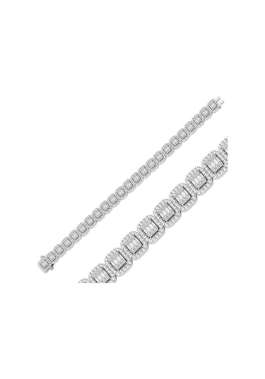 Lilarote Baget Pırlanta Kelepçe Bileklik