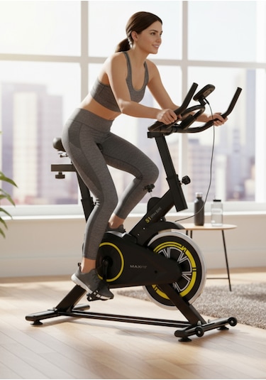 Voit Maxfit S1 Spinbike 6 KG Flywheel Ayarlanabilir Direnç Ayarlı Ayarlanabilir Sele ve Gidon Kondisyon Bisikleti