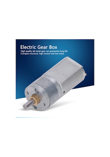 Aubyhe 12v Dc Metal Dişli Motor - 20mm Çaplı, 300rpm Hızlı, Yüksek Tork, Uzun Ömürlü Ve Sesiz Performans
