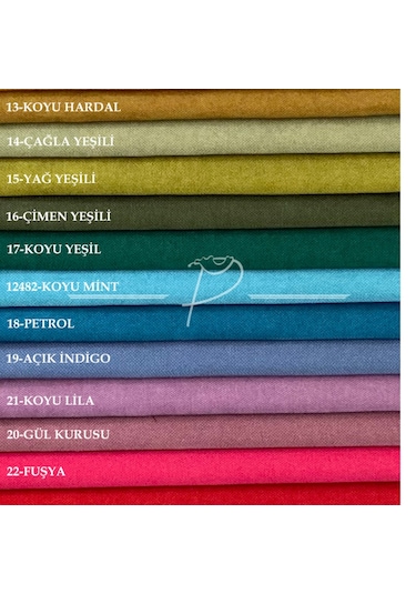 Fon Perde 51 Renk Petek Kadife Ada Fonluk 1. Kalite Ultra Gramaj Düz Fonluk