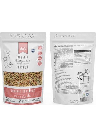 OG natural Organik Bakliyat 4'lü Unlu Makarna Seti +7 Ay