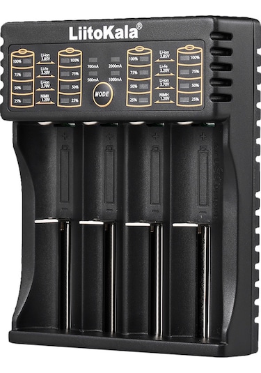 Geeksen Liitokala Lii-402 Akıllı Şarj Cihazı - Çoklu Pil Türleri İçin Hızlı Usb Şarj