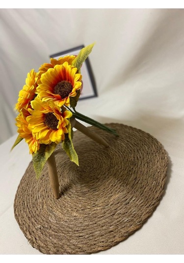 Yapay Ayçiçeği Demeti 7 Dallı 25 Cm 1.kalite