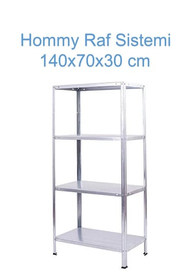 Hommy Raf Sistemi 140x70x30 Cm Gri