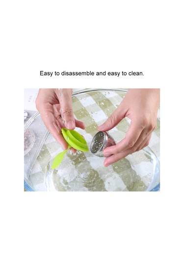 Sones Paslanmaz Çelik Silikon Askılı Çay Poşeti Çay Süzgeçleri Mor